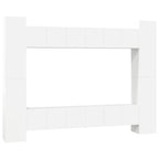 Juego de mueble para TV de 10 piezas aglomerado blanco