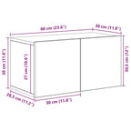 Juego de mueble para TV de 10 piezas aglomerado blanco