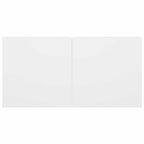 Juego de mueble para TV de 10 piezas aglomerado blanco