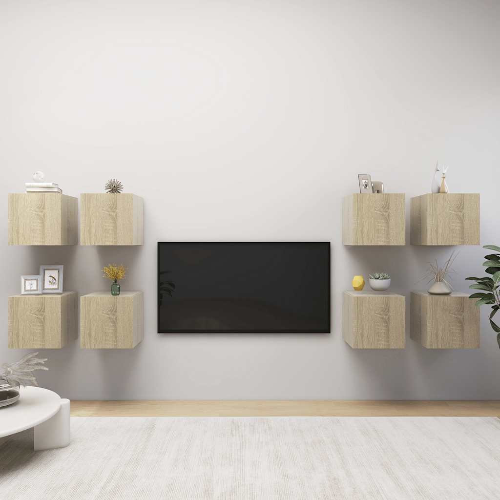 Mueble para TV VIKEN madera de ingeniería blanco