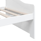 Sofá cama de 3 plazas sin colchón blanco 90x200 cm