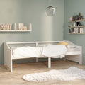 Sofá cama de 3 plazas sin colchón blanco 90x200 cm