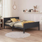Estrutura de cama Super King branca em madeira maciça 180x200 cm
