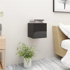 Mesitas de noche 2 uds madera contrachapada negro 40x30x30 cm