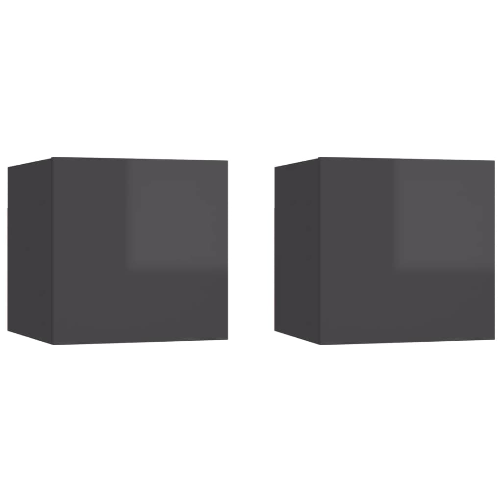 Mesitas de noche 2 uds madera contrachapada negro 40x30x30 cm