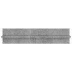 Estante de pared 2 uds contrachapado gris hormigón 80x11,5x18cm