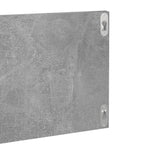 Estante de pared 2 uds contrachapado gris hormigón 80x11,5x18cm