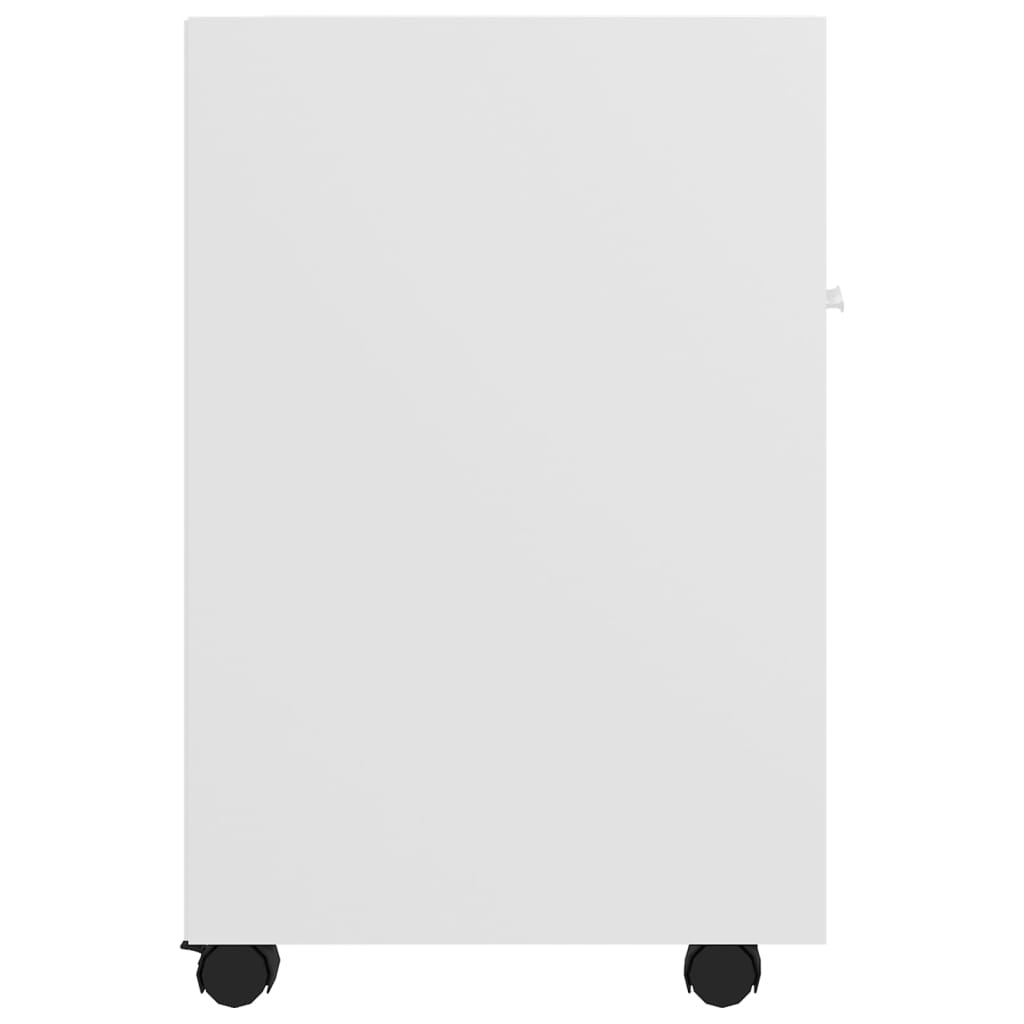 Armario auxiliar ruedas blanco madera contrachapada 33x38x60 cm