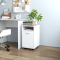 Armario auxiliar ruedas blanco madera contrachapada 33x38x60 cm