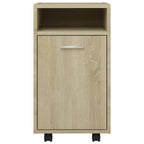 Armario auxiliar ruedas contrachapada color roble 33x38x60 cm