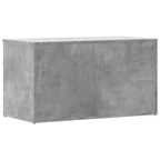 Baúl almacenaje madera contrachapada gris hormigón 84x42x46 cm