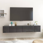 Mueble de salón colgante blanco y roble Sonoma 60x30x30 cm
