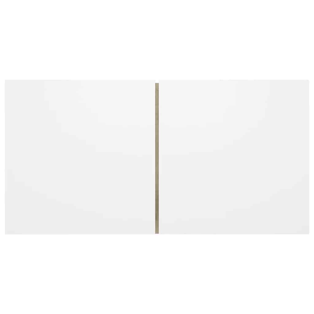 Mueble de salón colgante blanco y roble Sonoma 60x30x30 cm