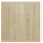 Mueble de salón colgante blanco y roble Sonoma 60x30x30 cm