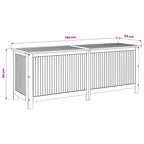 Caja de almacenaje de jardín madera maciza acacia 150x50x58 cm