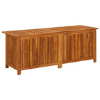 Caja de almacenaje de jardín madera maciza acacia 150x50x58 cm