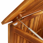 Caja de almacenaje de jardín madera maciza acacia 150x50x58 cm