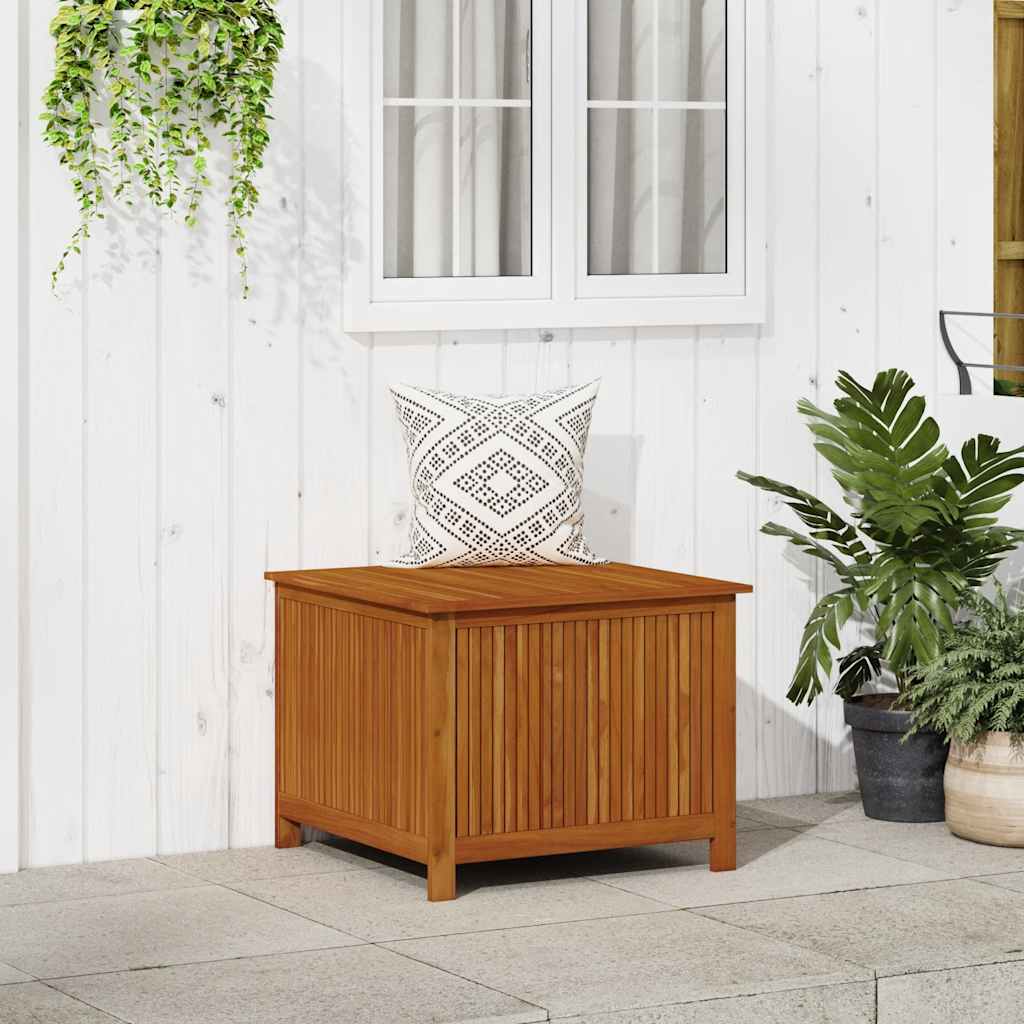 Caja de almacenaje de jardín madera maciza acacia 150x50x58 cm