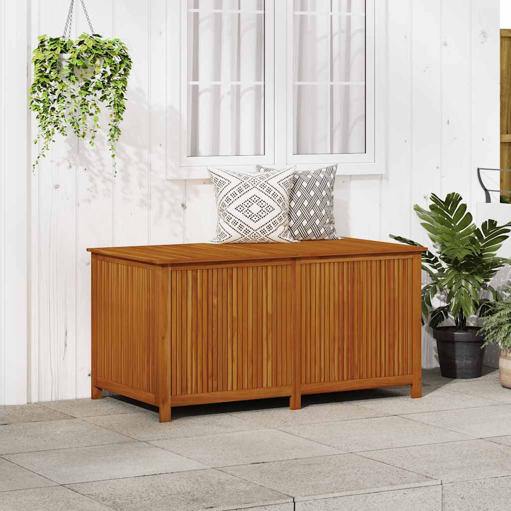 Caja de almacenaje de jardín madera maciza acacia 150x50x58 cm