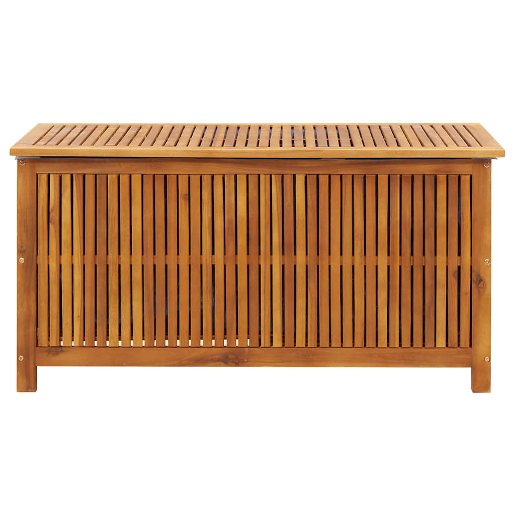 Arca de arrumação para jardim em madeira de acácia maciça 113x50x58 cm