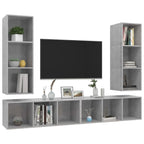 | Mueble de TV de Pared | 4 pcs 37 x 37 x 107.5 cm