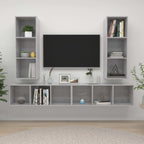 | Mueble de TV de Pared | 4 pcs 37 x 37 x 107.5 cm