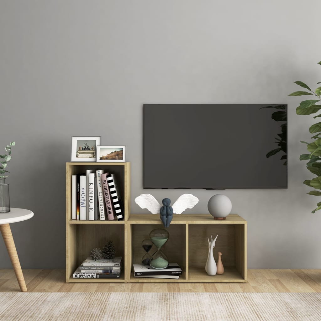 | Gabinete de TV | 3 pcs 37 x 35 x 107.5 cm
