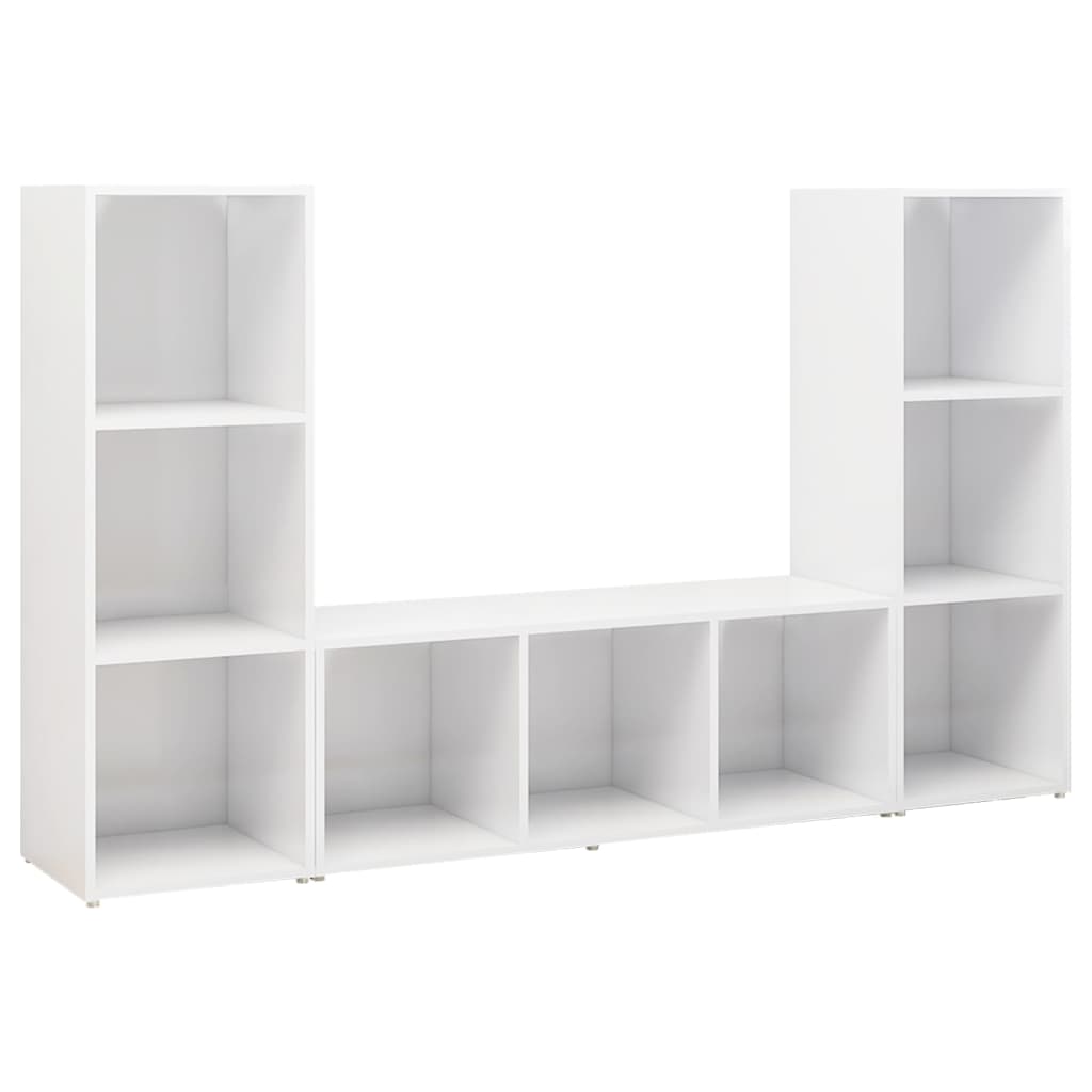 | Gabinete de TV | 3 pcs 37 x 35 x 107.5 cm