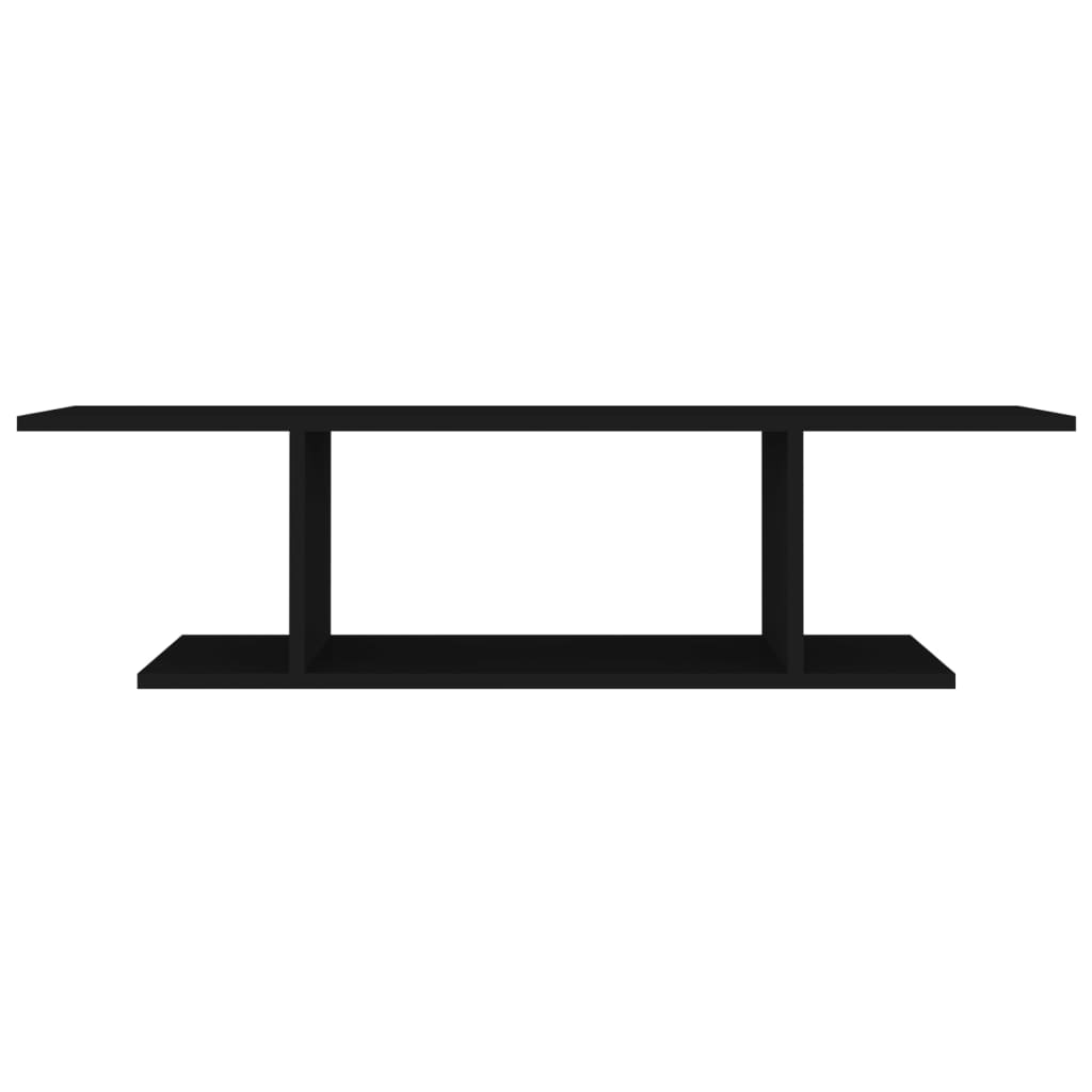 Mueble de TV de pared negro 103x30x26,5 cm