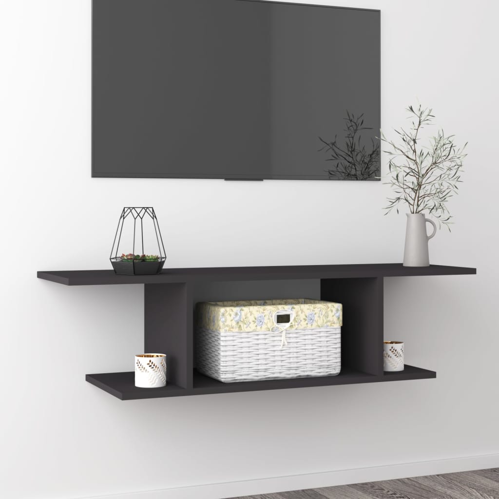 Mueble de pared para TV blanco 103x30x26,5 cm