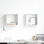 Estante cubo de pared madera ingeniería envejecida 78x15x93 cm
