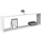Estante cubo de pared 2 uds madera contrachapada 100x15x30 cm