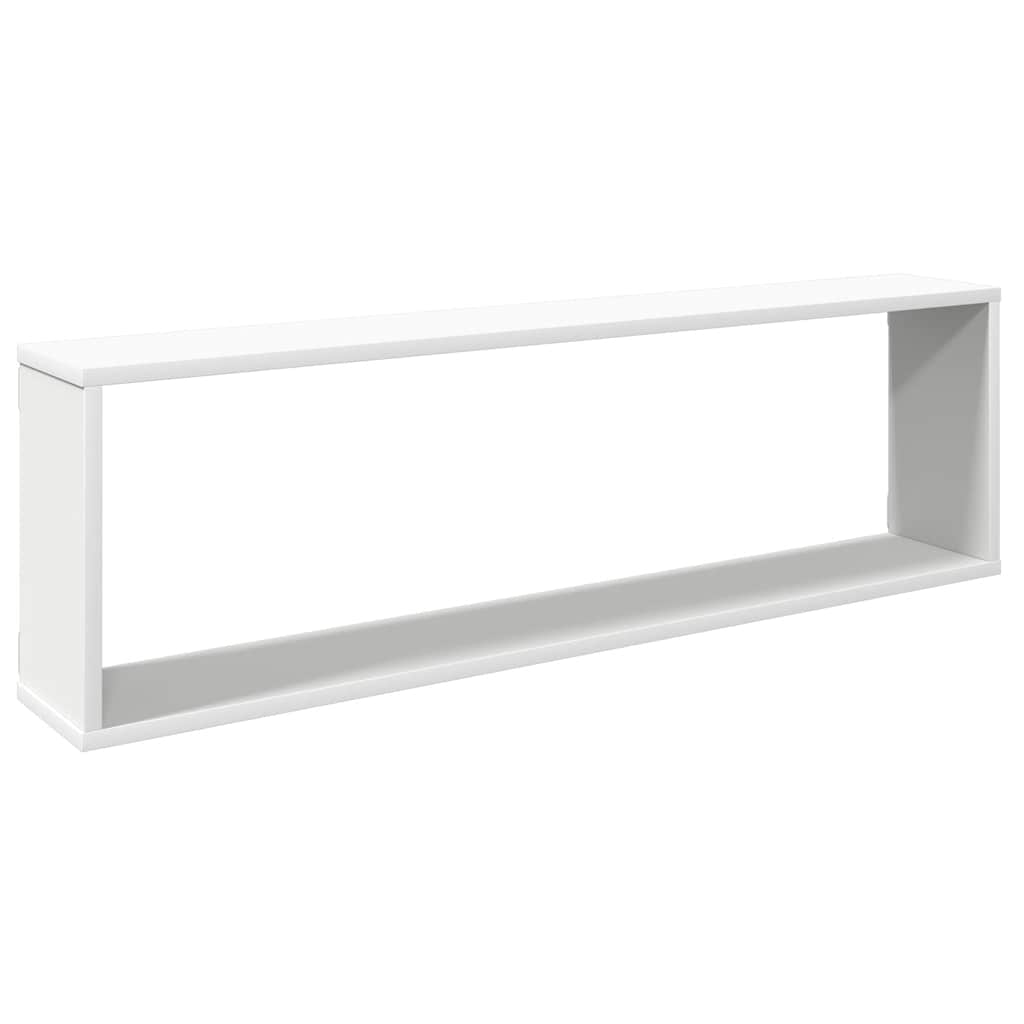 Estante cubo de pared 2 uds madera contrachapada 100x15x30 cm