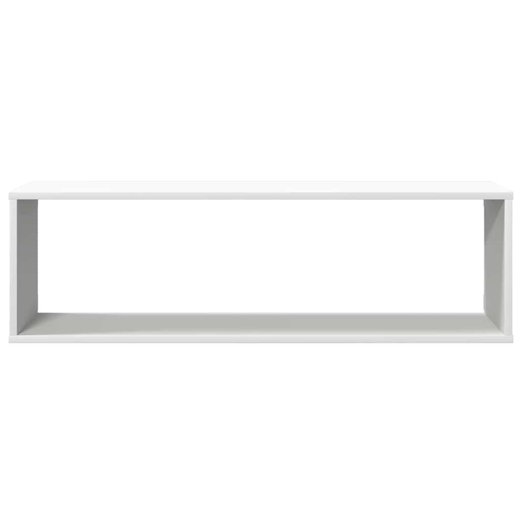 Estante cubo de pared 2 uds madera contrachapada 100x15x30 cm