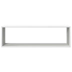 Estante cubo de pared 2 uds madera contrachapada 100x15x30 cm
