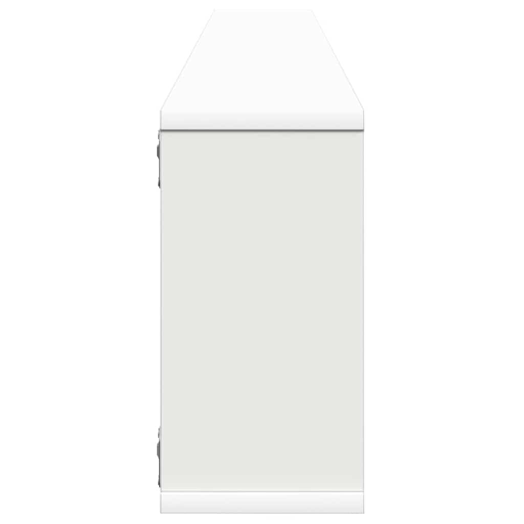 Estante cubo de pared 2 uds madera contrachapada 100x15x30 cm