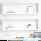 Estante cubo de pared 2 uds madera contrachapada 100x15x30 cm