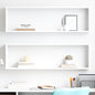Estante cubo de pared 2 uds madera contrachapada 100x15x30 cm