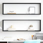 Estante cubo de pared 2 uds madera contrachapada 100x15x30 cm