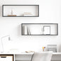 Estante cubo de pared 2 uds madera contrachapada 100x15x30 cm