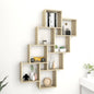 Estante cubo de pared contrachapado blanco brillante 78x15x93cm