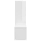 Estantes de pared 2 uds contrachapado blanco brillo 50x15x50 cm