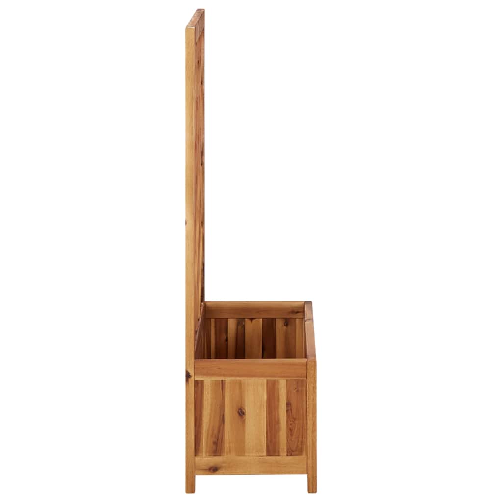 Arriate de jardín con enrejado madera de acacia