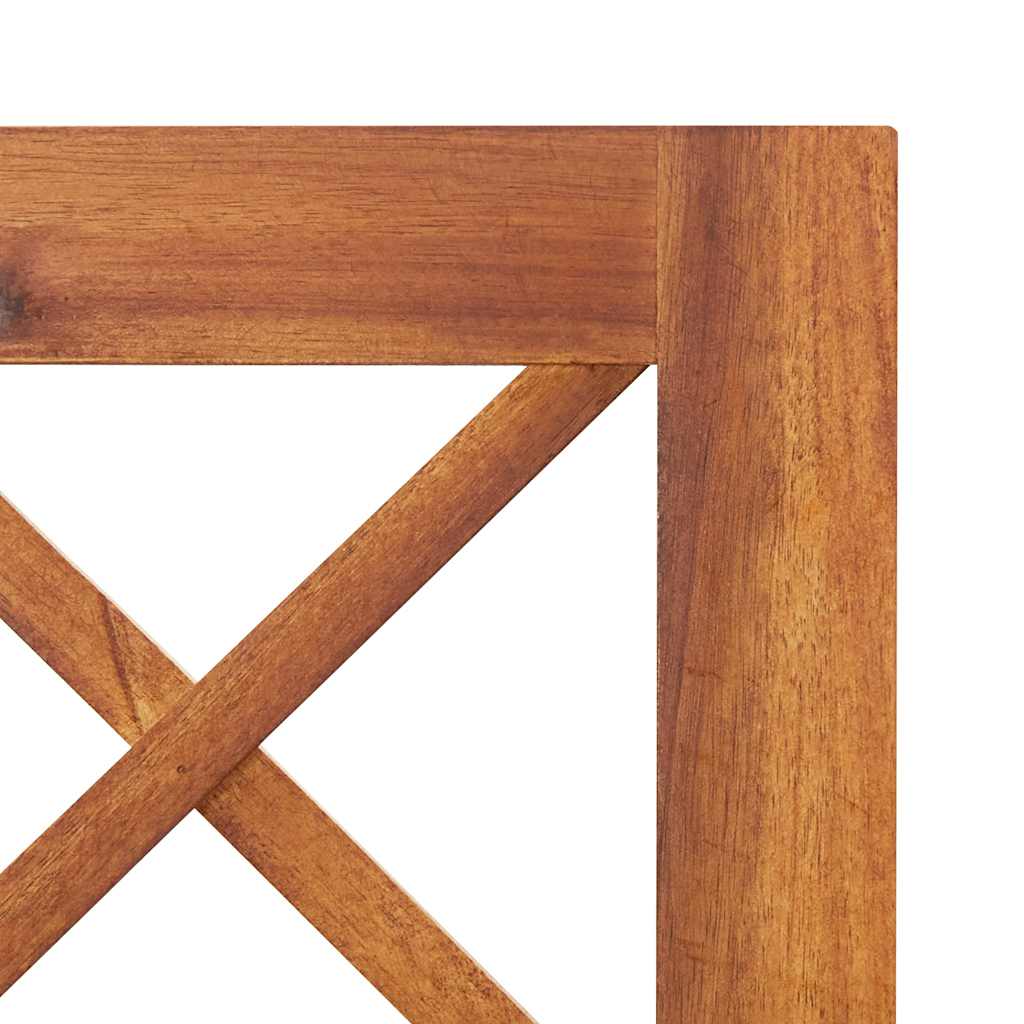Arriate con enrejado madera maciza de acacia 85x38x150 cm