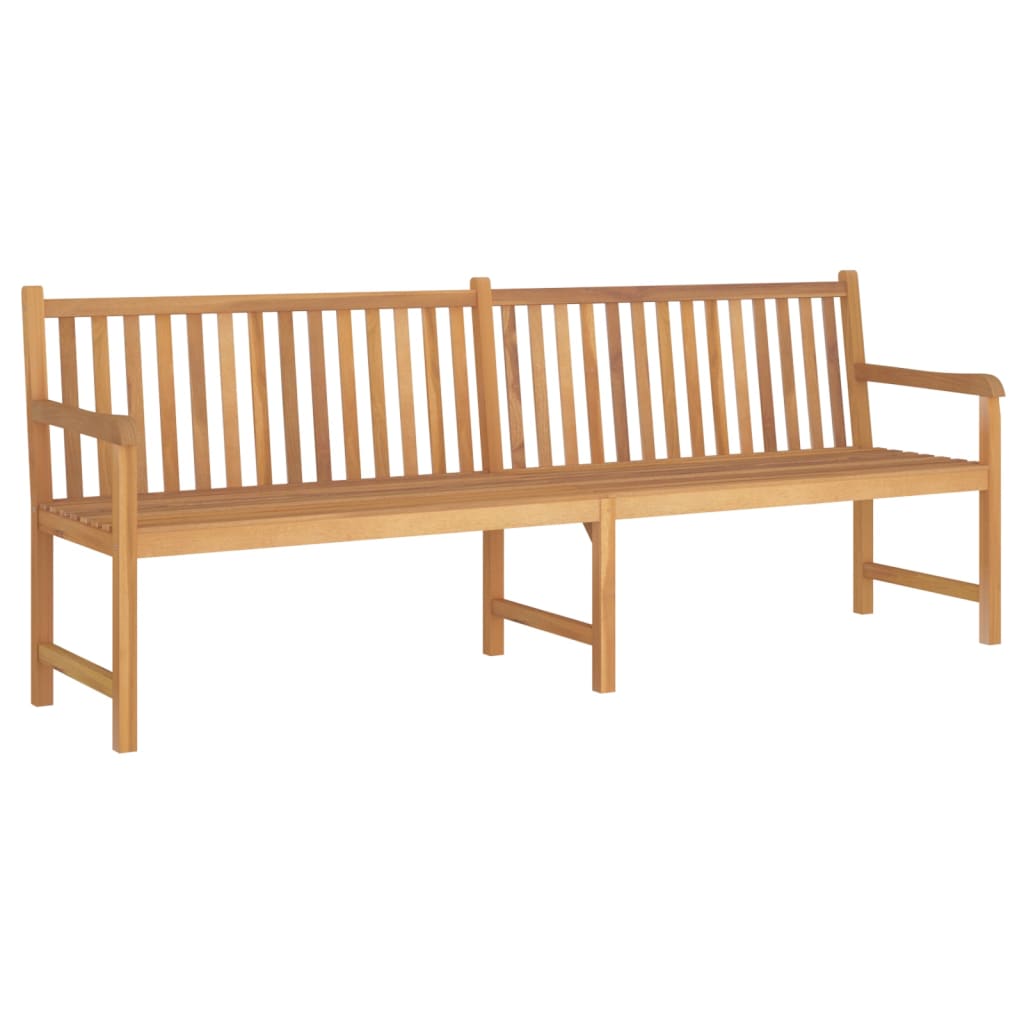 Banco de jardín de madera maciza de teca 114 cm