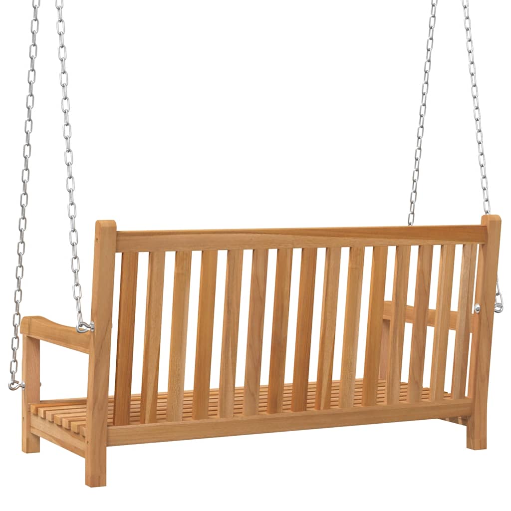 Banco balancín de madera maciza de teca 114x60x64 cm