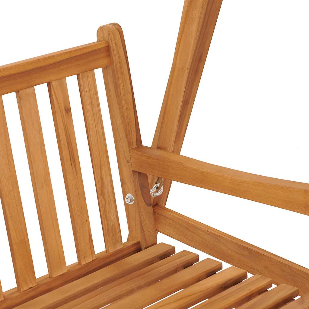 Banco balancín de madera maciza de teca 174 cm