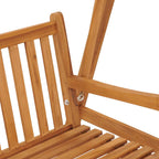 Banco balancín de madera maciza de teca 174 cm