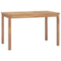 Mesa de jantar de jardim madeira maciça de teca 120x70x77 cm