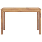 Mesa de comedor de jardín madera maciza de teca 120x70x77 cm